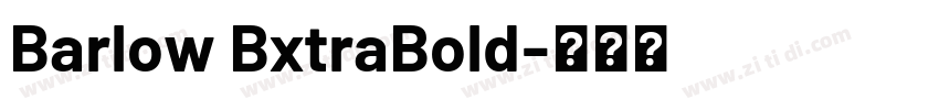 Barlow BxtraBold字体转换